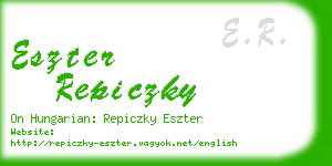 eszter repiczky business card